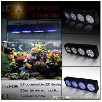 Wireless Controller Reef Aquarium LED Light Programmable Model Inte-120W